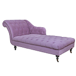 Кушетка фиолетовая с мягкой обивкой из велюра Michael Couch варинант исполнения - 1 | Loft Concept во Владивостоке