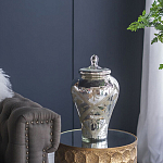 Ваза из стекла с крышкой и декоративными узорами Chinoiserie Ceramics варинант исполнения - 7 | Loft Concept во Владивостоке