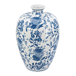 Ваза фарфоровая с узким горлышком и синими цветочными мотивами Independence варинант исполнения - 1 | Loft Concept во Владивостоке