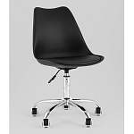 Офисный стул на металлическом основании EGGERY Black пластик варинант исполнения - 1 | Loft Concept во Владивостоке