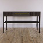 Дизайнерская Консоль с полкой и ящиком Primo Темный орех варинант исполнения - 1 | Loft Concept во Владивостоке