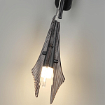 Бра черного цвета с плафоном из рельефного стекла Glass Pod варинант исполнения - 9 | Loft Concept во Владивостоке