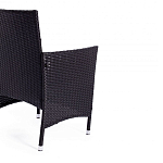 Обеденный комплект из искуственного ротанга Vintara черный варинант исполнения - 3 | Loft Concept во Владивостоке