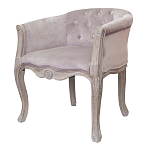 Кресло низкое в стиле прованс Розовый Велюр Louis French Armchair  варинант исполнения - 3 | Loft Concept во Владивостоке