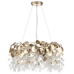 Люстра с декоративными подвесками из прозрачного стекла в форме монеток FAIRYTREE Light варинант исполнения - 6 | Loft Concept во Владивостоке