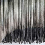 Пейзаж из нитей Макраме Wall decor Black and White Landscape варинант исполнения - 4 | Loft Concept во Владивостоке