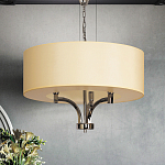 Люстра подвесная с цилиндрическим абажуром кремового цвета Natural Concepts варинант исполнения - 3 | Loft Concept во Владивостоке