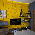 Гипсовая 3D Панель M-41 A, B варинант исполнения - 3 | Loft Concept во Владивостоке