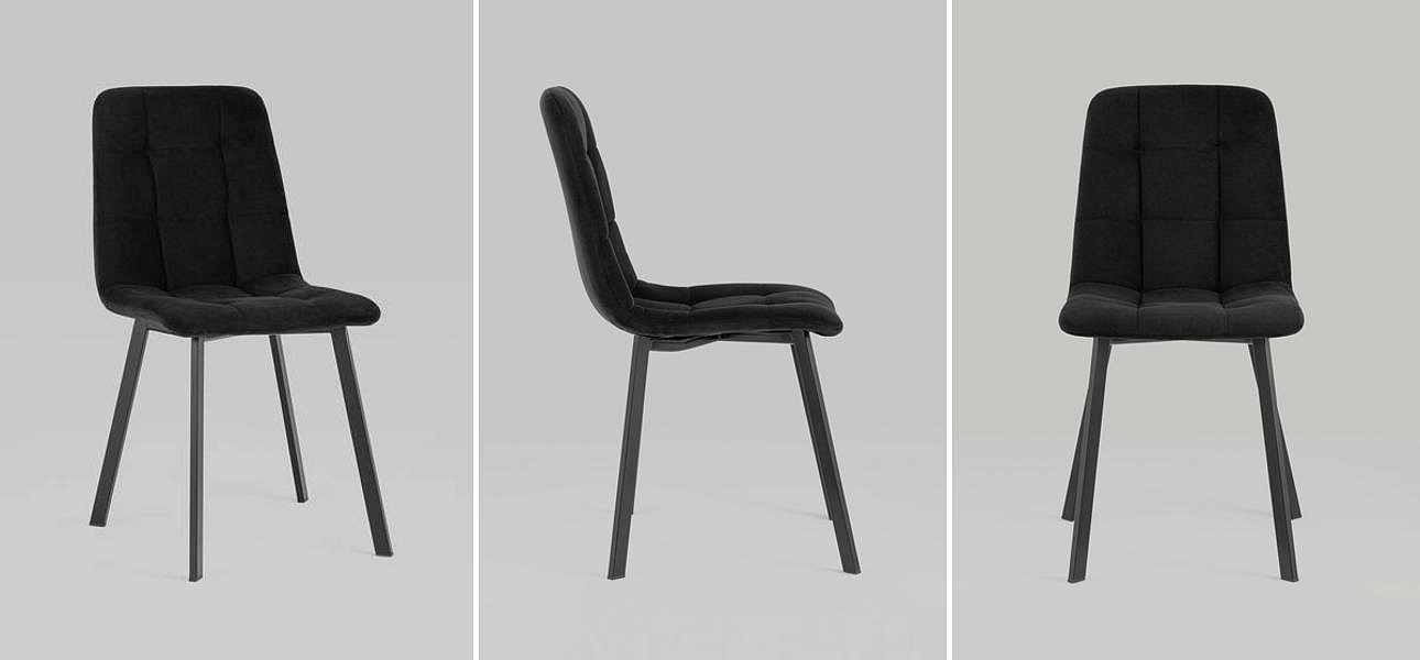 Стул NANCY S Chair Черный Велюр Стул NANCY S Chair Черный Велюр - Loft-Concept во Владивостоке