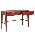 Стол письменный из массива бука с 2-мя ящиками красный Wenge Light варинант исполнения - 3 | Loft Concept во Владивостоке