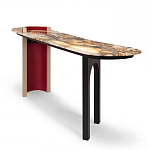 Консоль с овальной столешницей со светодиодной подсветкой Ruby варинант исполнения - 1 | Loft Concept во Владивостоке