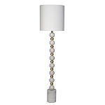 Торшер мраморный с белым абажуром Floor lamp Jewelry варинант исполнения - 1 | Loft Concept во Владивостоке