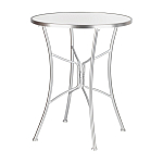 Столик приставной с круглой столешницей на серебристом основании Scenical Table варинант исполнения - 1 | Loft Concept во Владивостоке