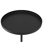 Кофейный столик с круглой чёрной столешницей и мраморным основанием Exquisite Practicality варинант исполнения - 2 | Loft Concept во Владивостоке