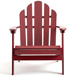 Уличное кресло из массива акации Adirondack Wooden Chair Red варинант исполнения - 2 | Loft Concept во Владивостоке