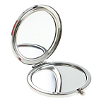 Зеркало карманное двухстороннее круглое из натурального камня Серафинит в подарочной упаковке Silver Stone Mirrors варинант исполнения - 2 | Loft Concept во Владивостоке