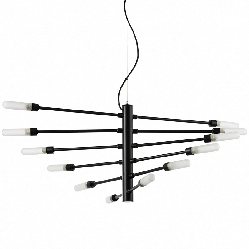 Люстра Gradenigo Chandelier 12 Черный Белый Люстра Gradenigo Chandelier 12 Черный Белый во Владивостоке | Loft Concept