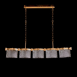 Люстра линейная с текстурными овальными абажурами Splendor Palace Style варинант исполнения - 2 | Loft Concept во Владивостоке