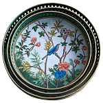 Комплект из 3-х подносов из металла в стиле Шинуазри Chinoiserie Flower варинант исполнения - 1 | Loft Concept во Владивостоке