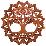 Панно из дерева круглое Osier Panel With Trees варинант исполнения - 1 | Loft Concept во Владивостоке