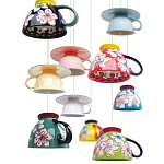 Подвесные светильники в виде чаши с цветочным орнаментом Flower Reversal варинант исполнения - 2 | Loft Concept во Владивостоке