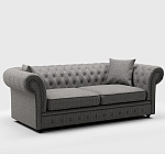 Мебельная ткань Шенилл серый цвет 142 см T4-46 варинант исполнения - 7 | Loft Concept во Владивостоке