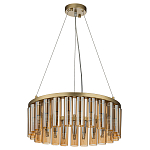 Люстра со стеклянными цилиндрическими плафонами Luminous Cylinders Amber Round варинант исполнения - 2 | Loft Concept во Владивостоке