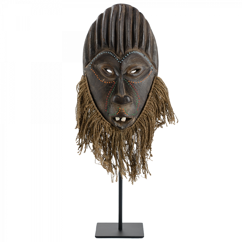 Маска African Mask Jituku Коричневый Черный Маска African Mask Jituku Коричневый Черный во Владивостоке | Loft Concept