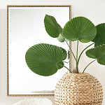 Зеркало прямоугольное в фактурной золотой раме Reflective Fabric варинант исполнения - 5 | Loft Concept во Владивостоке