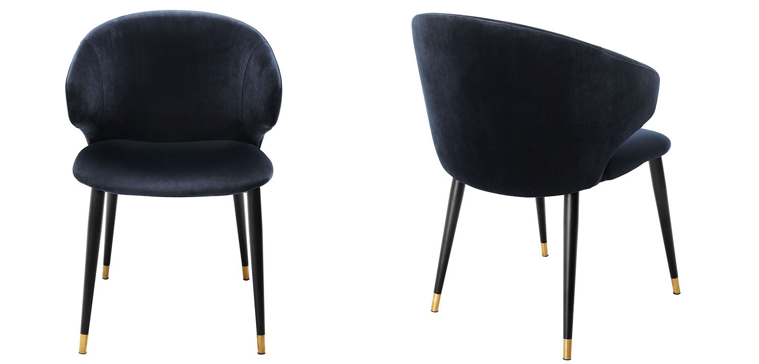 Стул Eichholtz DINING CHAIR VOLANTE blue Стул Eichholtz DINING CHAIR VOLANTE blue - Loft-Concept во Владивостоке