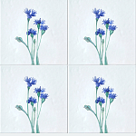 Плитка с узором Васильки варинант исполнения - 1 | Loft Concept во Владивостоке