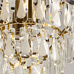 Люстра многоярусная с овальными прозрачными подвесками 36 см Harmonica варинант исполнения - 9 | Loft Concept во Владивостоке