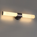 Бра с вытянутым цилиндрическим плафоном из белого алебастра на круглом основании Темная Латунь Cryptocrystalline Stone варинант исполнения - 2 | Loft Concept во Владивостоке