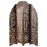 Ширма с  орнаментом ручная резьба Indian Antique Furniture варинант исполнения - 1 | Loft Concept во Владивостоке