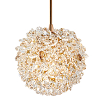 Подвесной хрустальный светильник шарообразной формы Amber Crystal Hanging Light 12 варинант исполнения - 1 | Loft Concept во Владивостоке