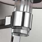 Бра цвета хром с белым цилиндрическим стеклянным плафоном Feiss варинант исполнения - 4 | Loft Concept во Владивостоке