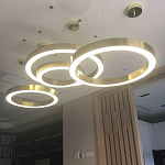 Люстра Light Ring Horizontal Латунь варинант исполнения - 2 | Loft Concept во Владивостоке