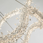 Двухъярусная кольцевая люстра с хрустальным декором Gilbertine Crystal Wavy Ring Chandelier варинант исполнения - 4 | Loft Concept во Владивостоке