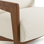 Кресло Avalon White Boucle из массива ореха варинант исполнения - 5 | Loft Concept во Владивостоке