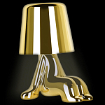 Настольная лампа фигурная цвета золото с гладким абажуром Высота 16 см Sophia варинант исполнения - 3 | Loft Concept во Владивостоке