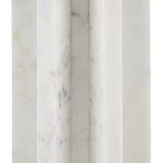 Настольная лампа мраморная с тканевым цилиндрическим абажуром Sharpened варинант исполнения - 1 | Loft Concept во Владивостоке