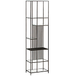 Стеллаж из металла и стекла Menzie Black Stripes Metal Rack варинант исполнения - 2 | Loft Concept во Владивостоке