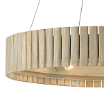 Люстра круглая из толстых деревянных реек Natural Style варинант исполнения - 1 | Loft Concept во Владивостоке