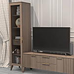 Витрина левая 1-дверная с ящиком и 5-ю полками Harper Line варинант исполнения - 2 | Loft Concept во Владивостоке