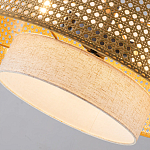 Подвесной светильник с декоративным поясом из плетеного бамбука Biuloggicu варинант исполнения - 6 | Loft Concept во Владивостоке