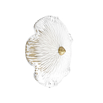 Бра в форме прозрачного стеклянного цветка с рельефной текстурой Textured Glass варинант исполнения - 1 | Loft Concept во Владивостоке