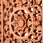 Панно из дерева квадратное Panel With Trees варинант исполнения - 2 | Loft Concept во Владивостоке