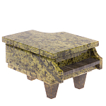 Шкатулка в виде рояля из натурального камня змеевик Stone Casket варинант исполнения - 1 | Loft Concept во Владивостоке