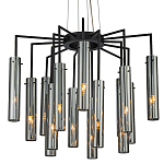 Люстра со стеклянными цилиндрическими плафонами Luminous Cylinders Smoky варинант исполнения - 1 | Loft Concept во Владивостоке