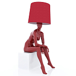 Лампа MANNEQUIN LAMP с абажуром девушка на кресле варинант исполнения - 1 | Loft Concept во Владивостоке